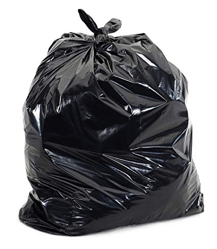 Plasticplace Black 40 - 45 Gallon Trash Bag, 40x46, 1.5 Mil, 100 Bags Per Case