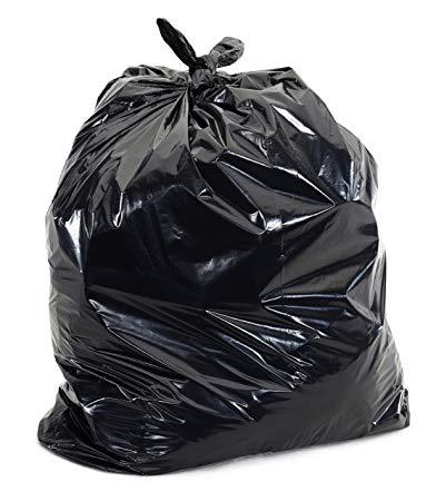 Black Garbage Bags 15x9x23 8 Gallons 500/Case 1.2 Mil
