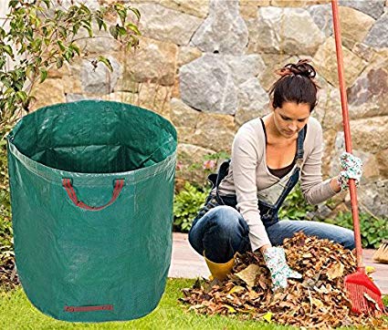 Garden Waste Bags 72 Gallons, Reusable Bags ,Yard Waste Bags 1 pack Garden Leaf Waste Bag By Blessed Family (72gallons)