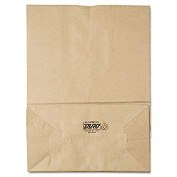 1/6 75# Paper Bag, 75lb Kraft, Brown, 12 x 7 x 17, 400/Bundle
