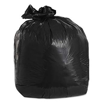 Trinity Packaging Low-Density Can Liners, 1.5mil, 30gal, 30w x 36h, Black - Includes 100 per case.