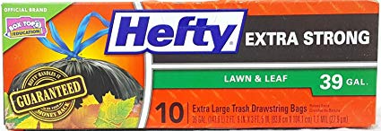 ..Hefty Extra Strong 39-Gallon Lawn and Leaf Bags (Pack of 1)