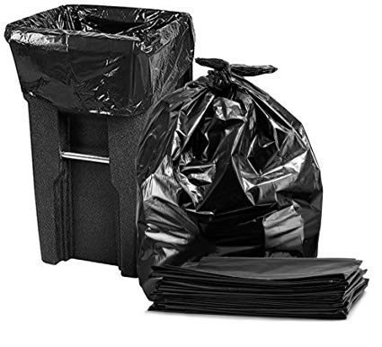 65 Gallon Trash Bags for Toter, Large Garbage Bags, 50/Count, 50