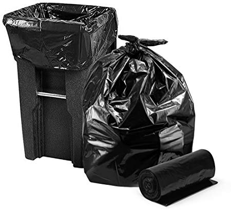 Trash Bags 95-96 Gallon, Large Heavy Duty Garbage Bags, 2 Mil, 25/Coreless Roll, 61