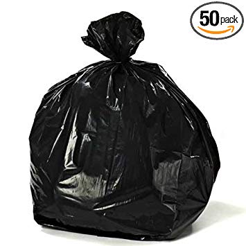 Plasticplace Black Contractor Bags, 33x39, 33 Gallon, 3.0 Mil, 50/case