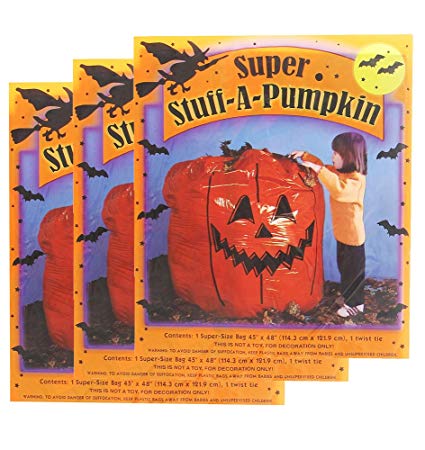 Super Stuff A Pumpkin Leaf Bags - 3 Pack