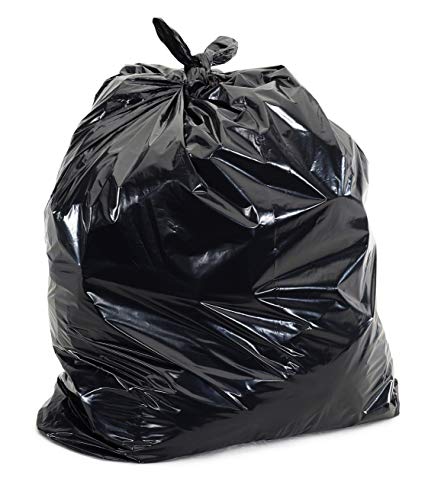 Plasticplace Black 55 Gallon Trash Bags, 36x58, 100/Case, 2.3 Mil